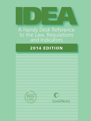 cover image of IDEA - A Handy Desk Reference to the Law, Regulations and Indicators